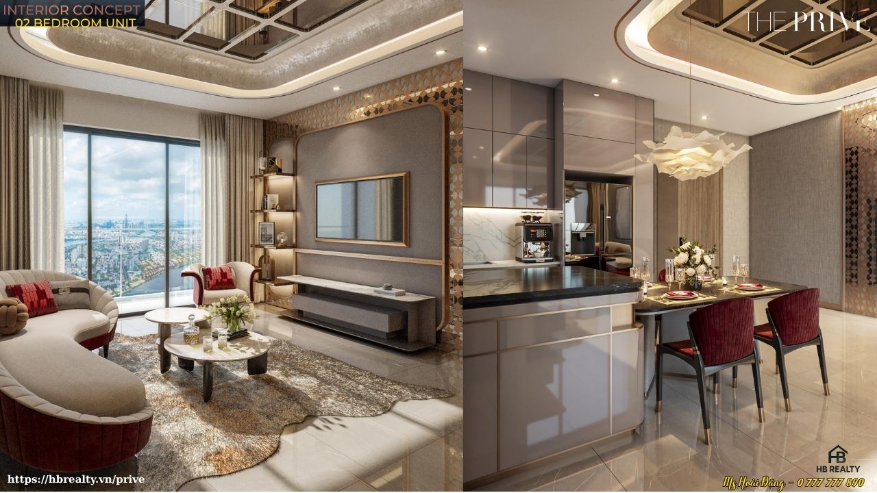Nhà mẫu căn hộ The Privé loại 1PN – 1WC – 49m² – Thiết Kế WC
