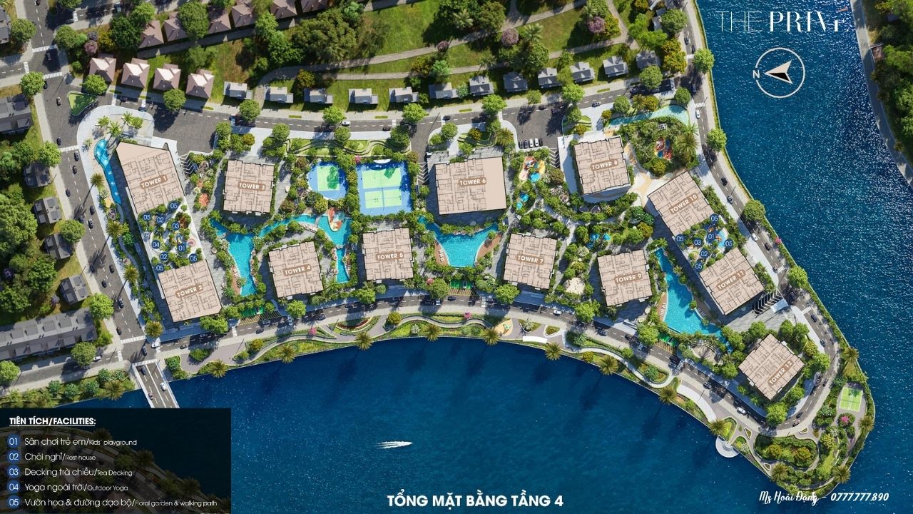 Chi Tiết Mặt Bằng Tầng 4 Căn Hộ Chung Cư The Privé Quận 2 Đất Xanh