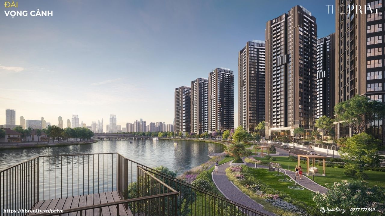 Đài Vọng Cảnh The Privé: Tận Hưởng Tầm Nhìn Panorama Tuyệt Đẹp Ra Sông và Thành Phố Tại Dự Án Căn Hộ The Privé Quận 2