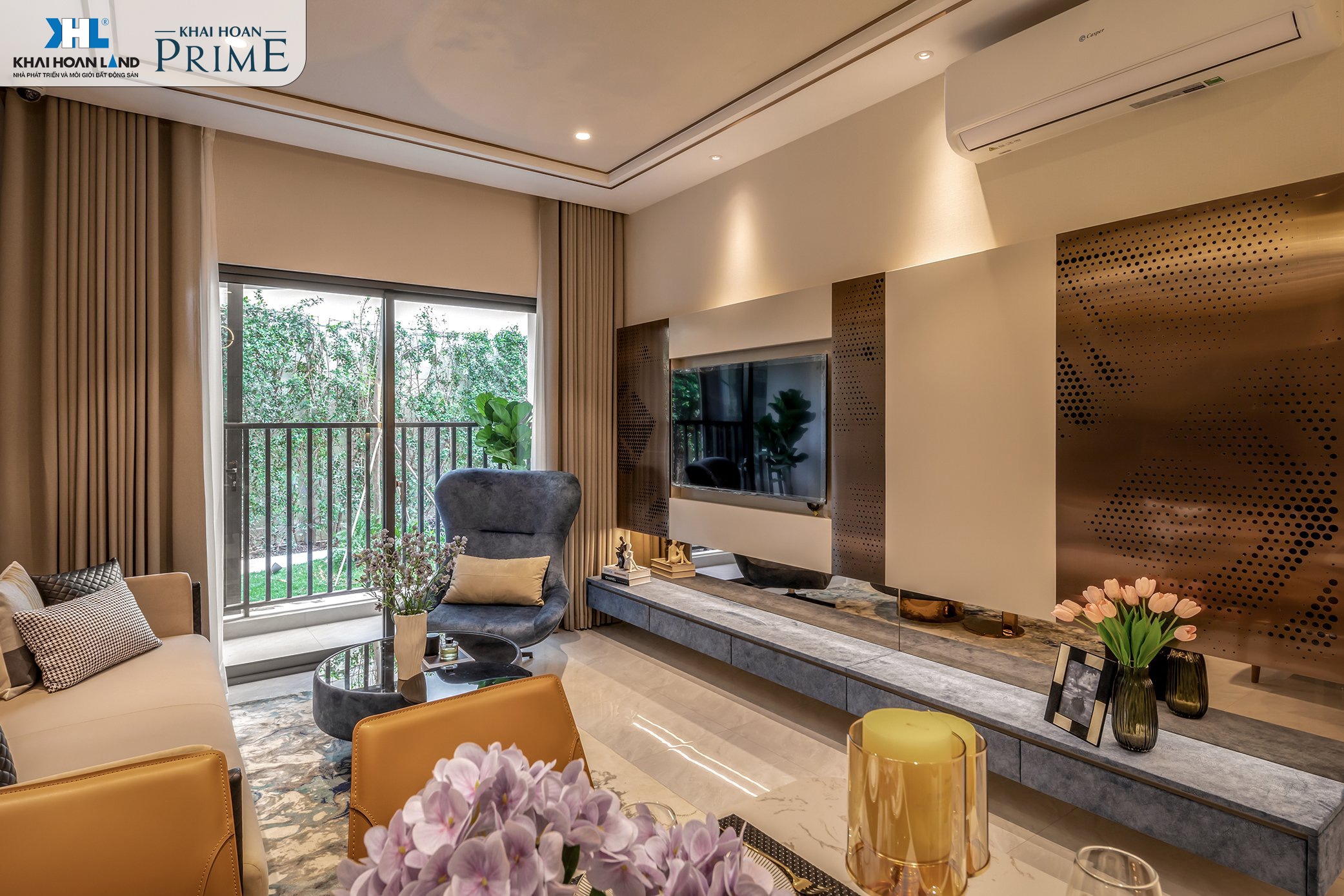 Công viên ven sông bên căn hộ chung cư Khải Hoàn Prime