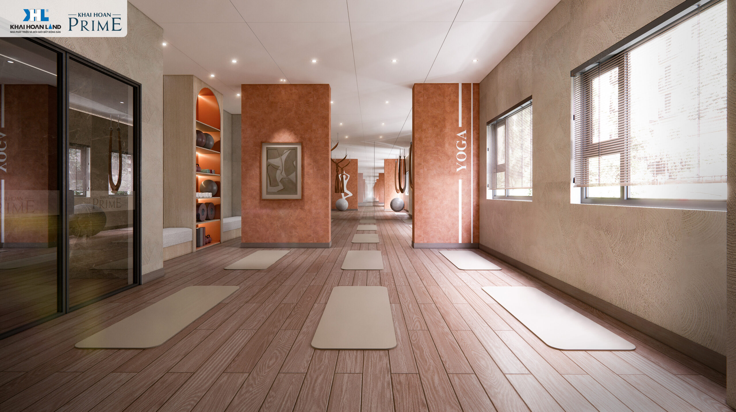 Tiện ích tập Yoga trong nội căn hộ chung cư Khải Hoàn Prime Nhà Bè